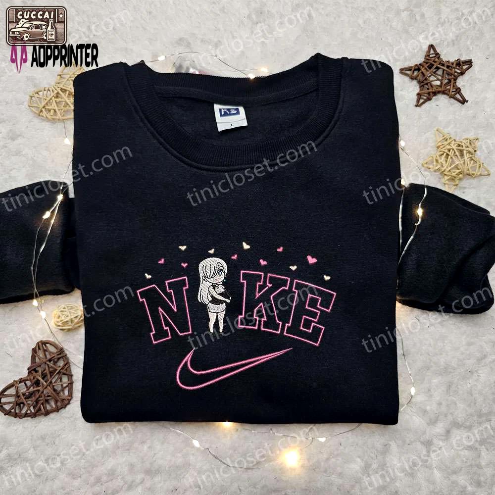 Elizabeth x nike anime embroidered sweatshirt: the seven deadly sins shirt – best birthday gift ideas for family Embroidered Shirt