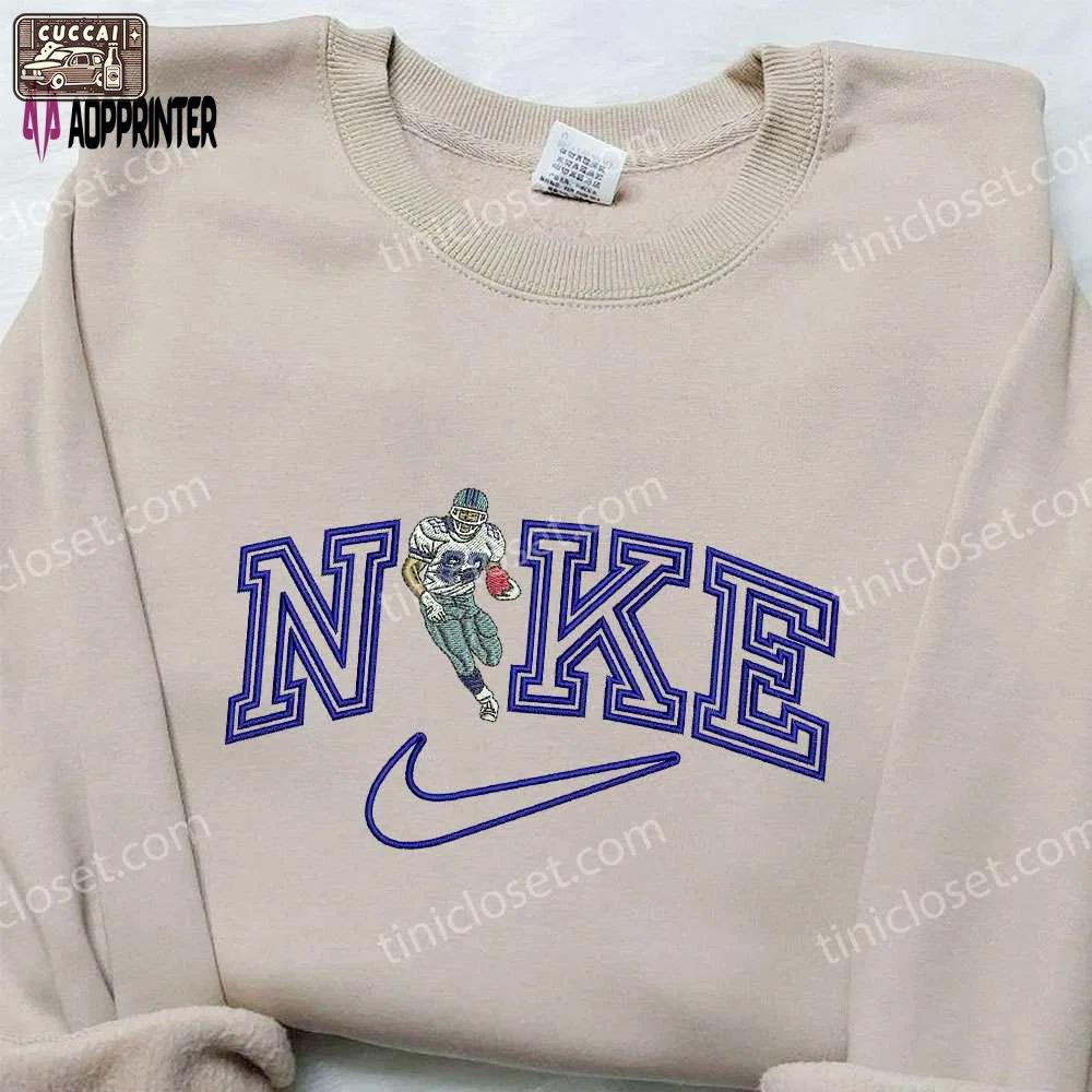Emmitt smith x nike embroidered shirt: perfect gift for son custom nike shirt Embroidered Shirt