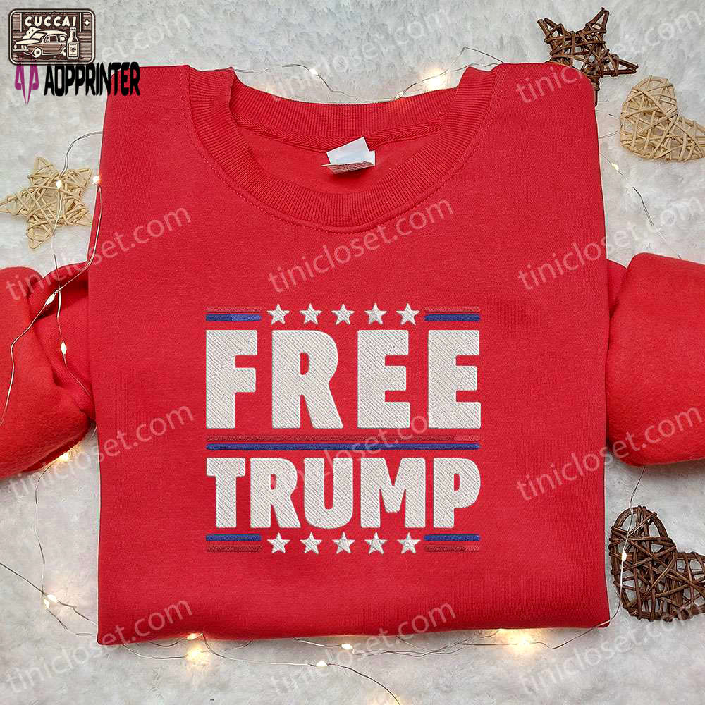 Exclusive: get your free trump embroidered hoodie & sweatshirt – hot political topics embroidered t-shirt! Embroidered Shirt