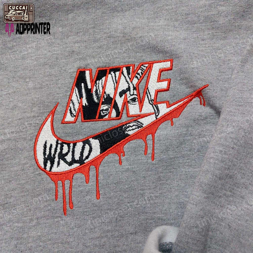 Exclusive juice wrld nike sweatshirt logo hoodie & celebrity shirt – embroidered collection Embroidered Shirt