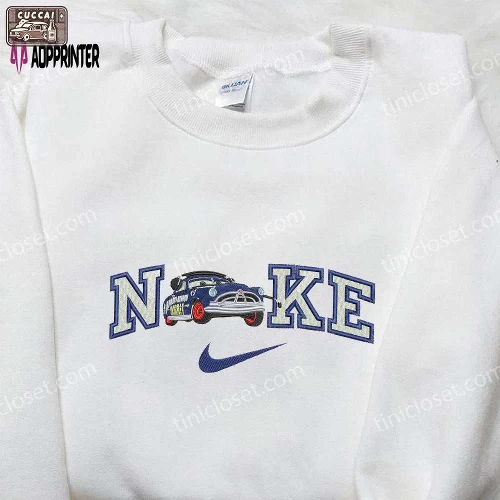 Fabulous hudson hornet x nike embroidered shirt – custom transportation tee Embroidered Shirt