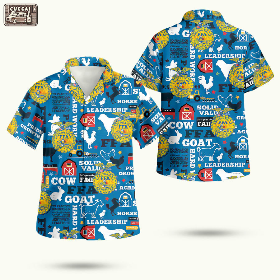 Forever blue ffa hawaiian shirt Hawaii Shirt Shorts & Flip Flops