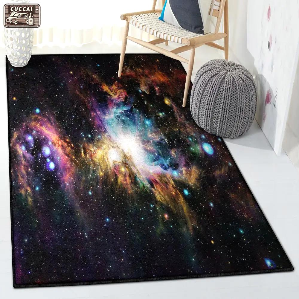 Galaxy dining room rug, galaxy rug Rectangle Rug