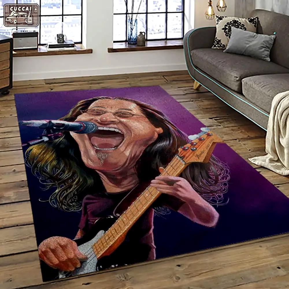 Geddy lee rapper hiphop music retangle carpet area rug home decor best gift for fan and friends gl3 Rectangle Rug