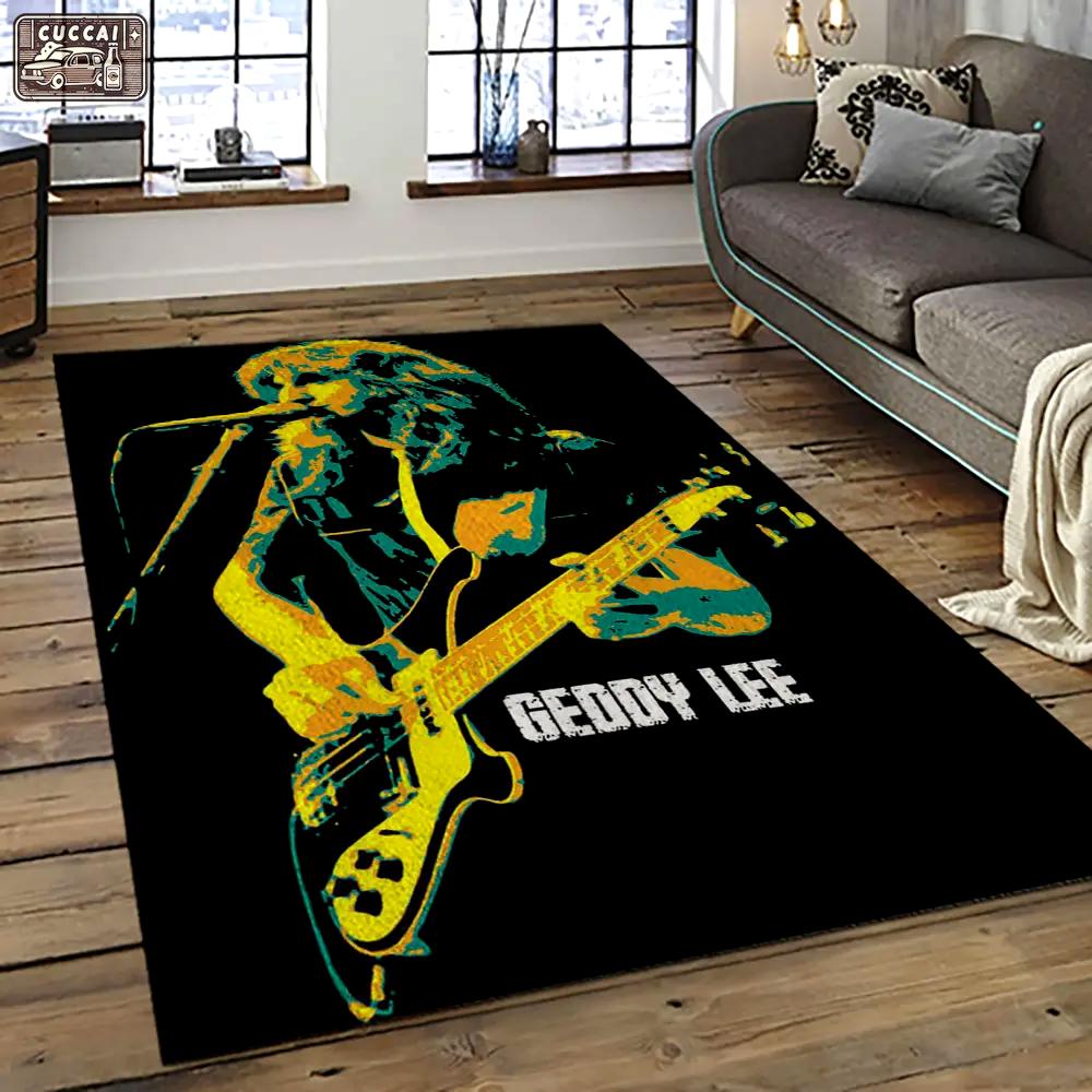 Geddy lee rapper hiphop music retangle carpet area rug home decor best gift for fan and friends gl7 Rectangle Rug