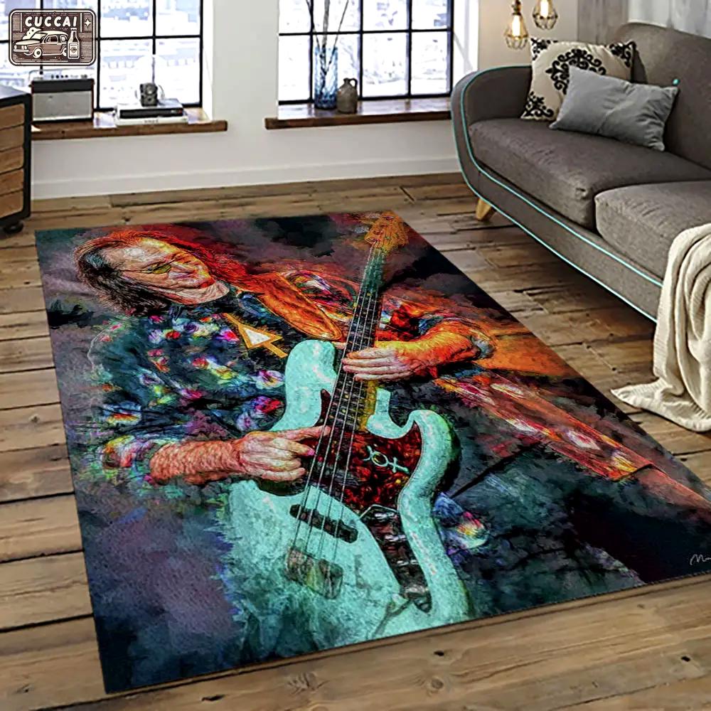 Geddy lee rapper hiphop music retangle carpet area rug home decor best gift for fan and friends gl8 Rectangle Rug