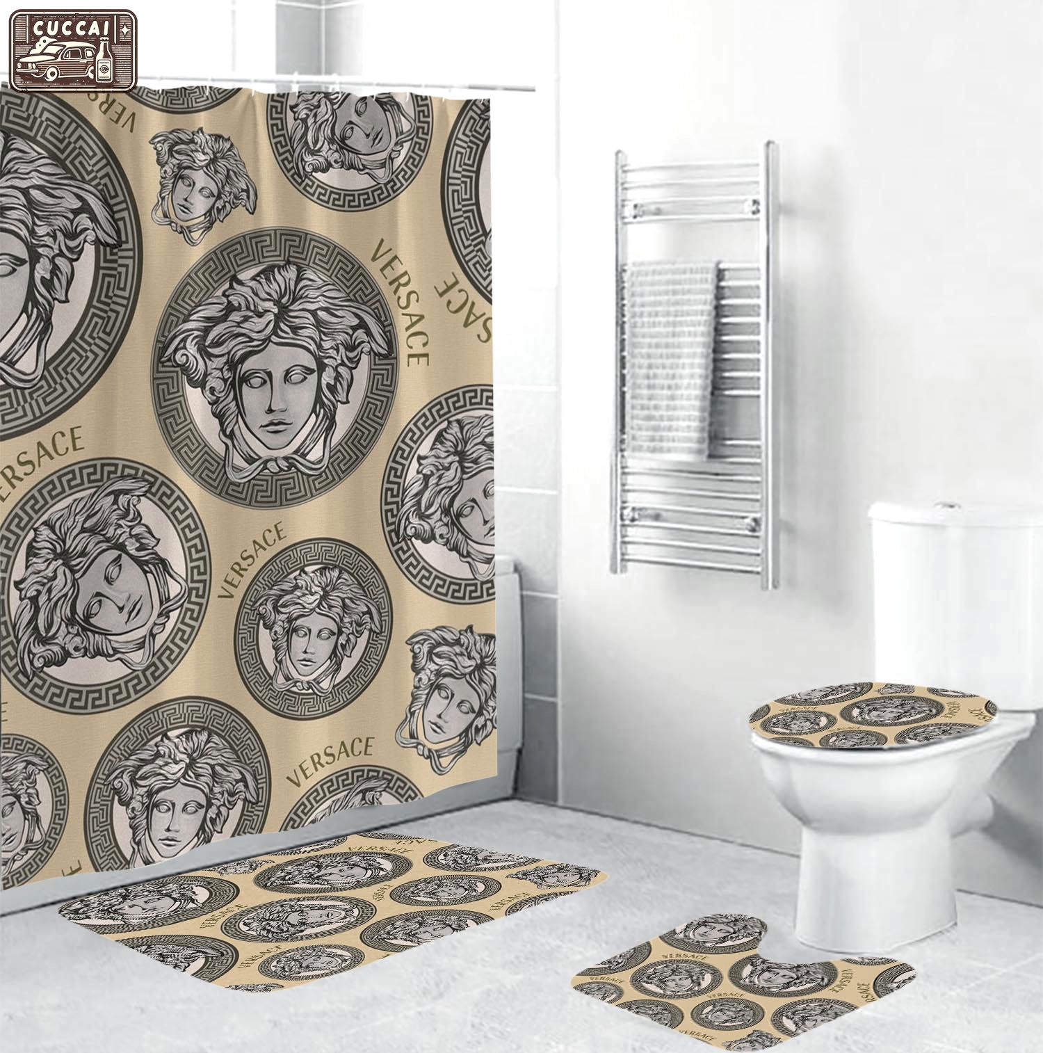 Gianni versace hypebeast home decor bathroom sets bath mat luxury fashion brand Bathroom Set