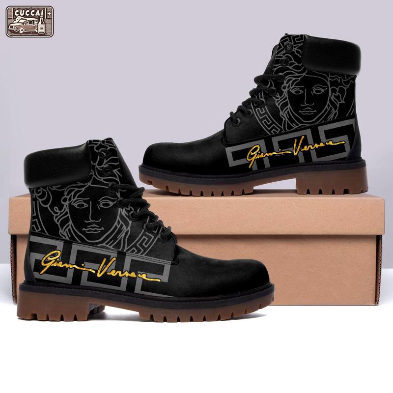 Gianni versace timberland boots form timboots black shoes hot 2023 gifts for men women 2 Timboots Shoes