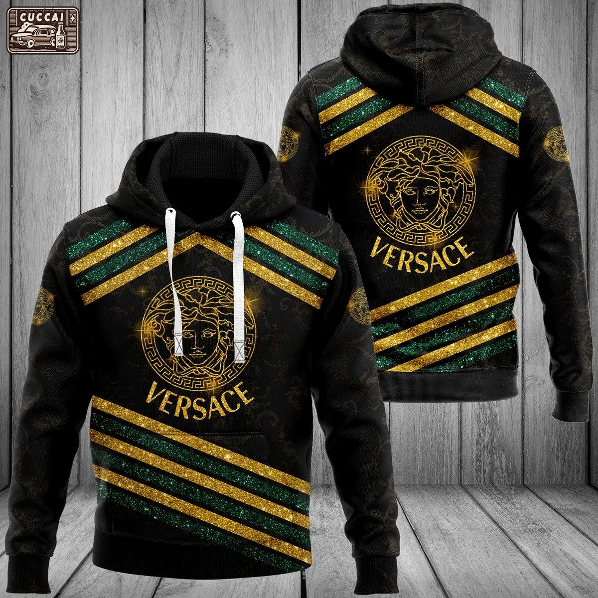 Gianni versace unisex hoodie for men women luxury brand clothing clothes outfit Hoodie 3D
