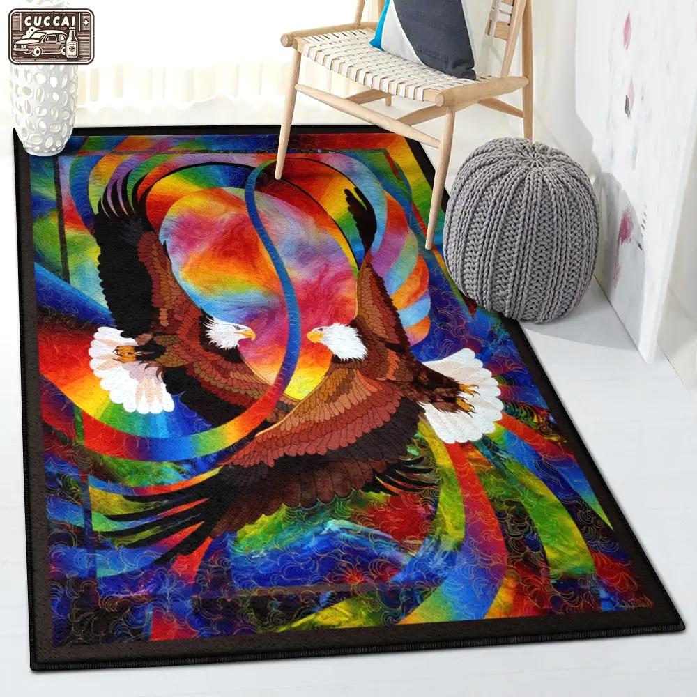 Giant eagle carpets for living room, eagle rug Rectangle Rug