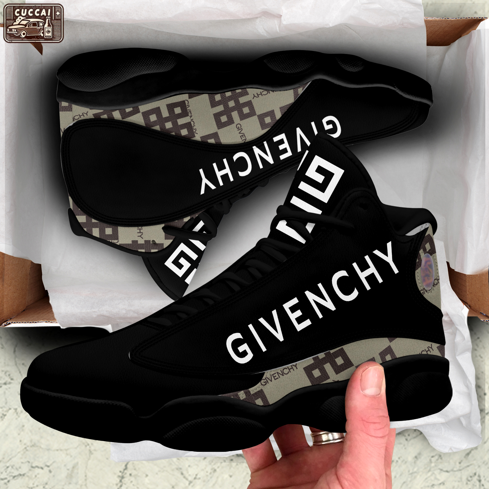 Givenchy blacks Air Jordan 13 For Fans Sneakers Shoes Full Size Gifts For Men Women
