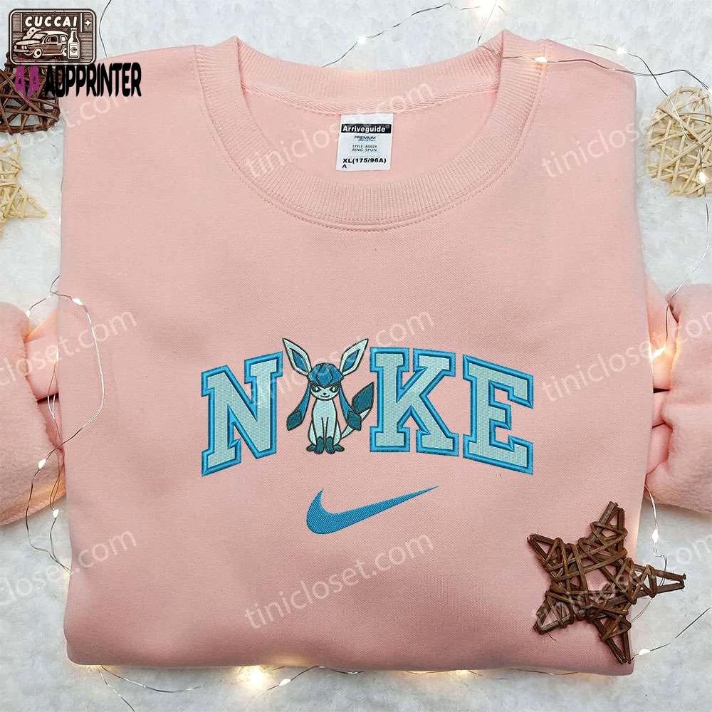 Glaceon x nike embroidered shirt: pokemon & custom design limited edition Embroidered Shirt