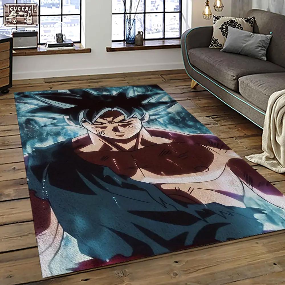 Goku characters cartoon movie carpet rectangle area rug for living room bedroom decor gku2 Rectangle Rug