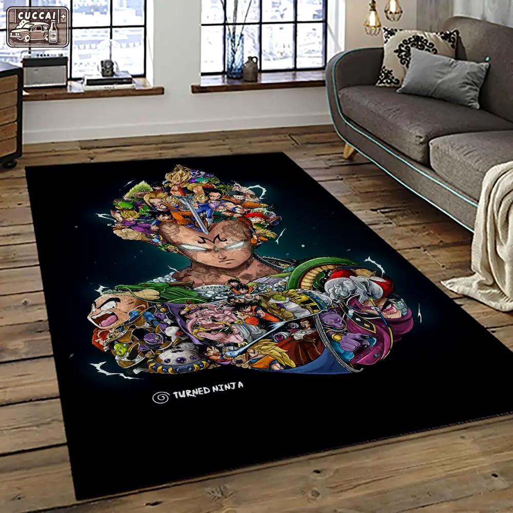 Goku characters cartoon movie carpet rectangle area rug for living room bedroom decor gku36 Rectangle Rug