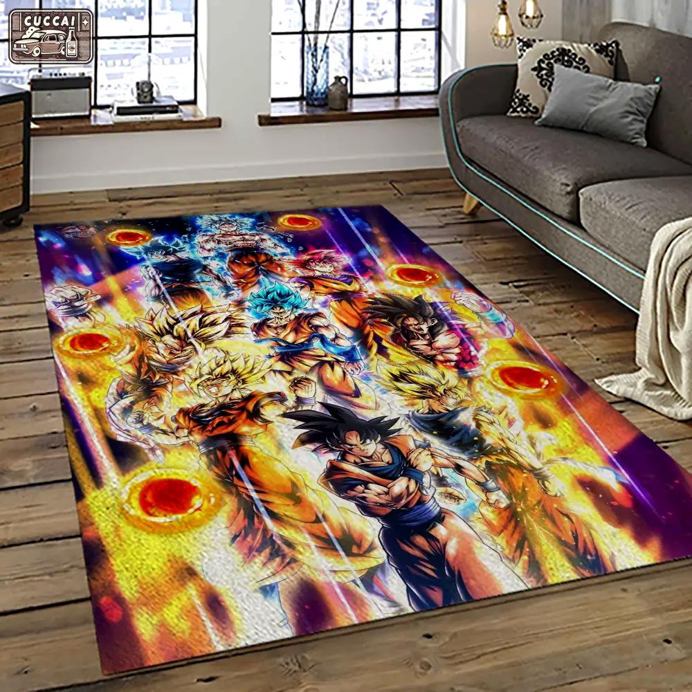 Goku characters cartoon movie carpet rectangle area rug for living room bedroom decor gku48 Rectangle Rug
