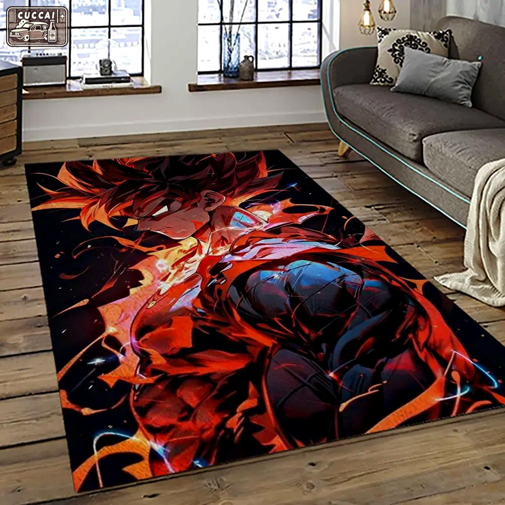 Goku characters cartoon movie carpet rectangle area rug for living room bedroom decor gku59 Rectangle Rug