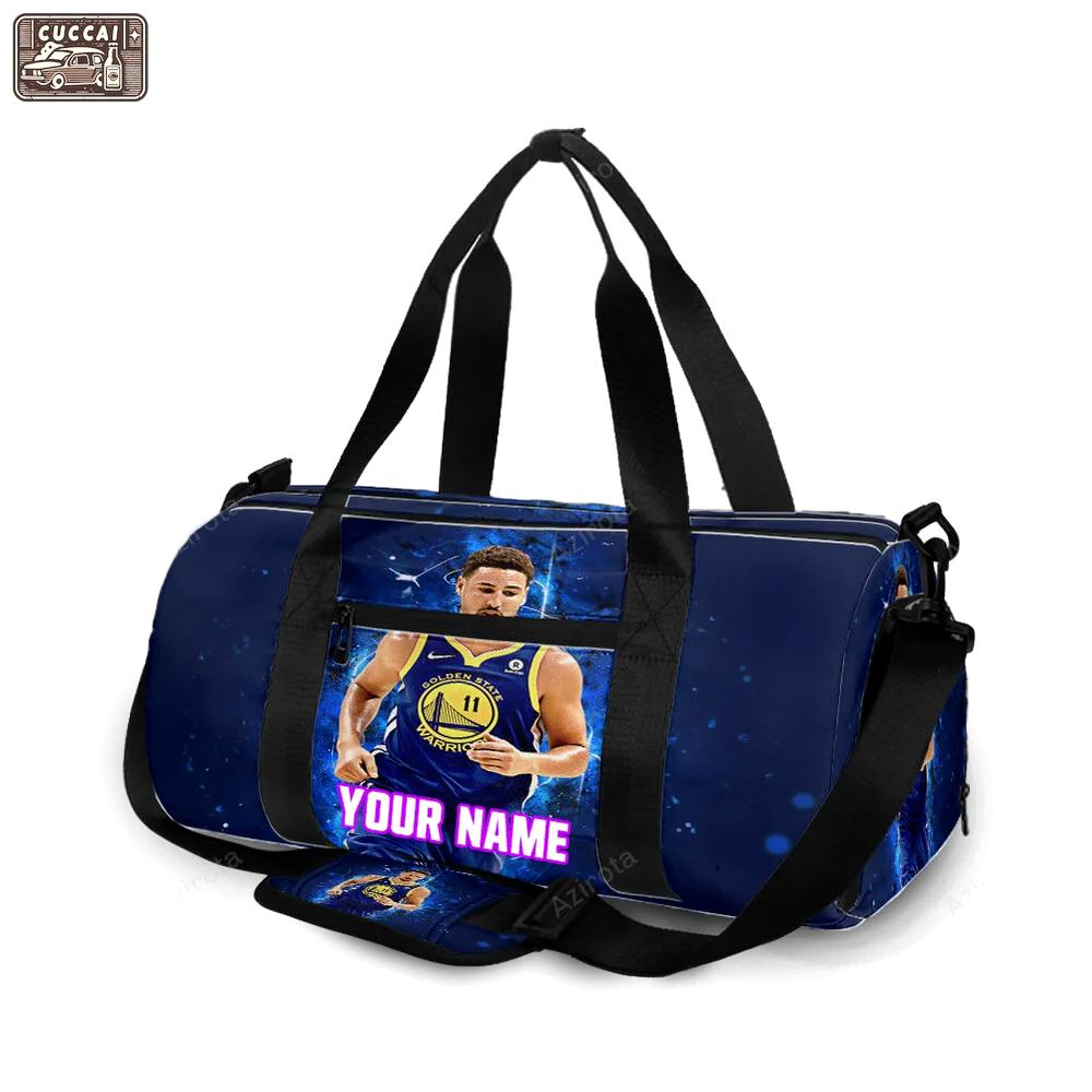 Golden state warriors klay thompson 11 personalized name travel bag gym bag 551 Travel Bag
