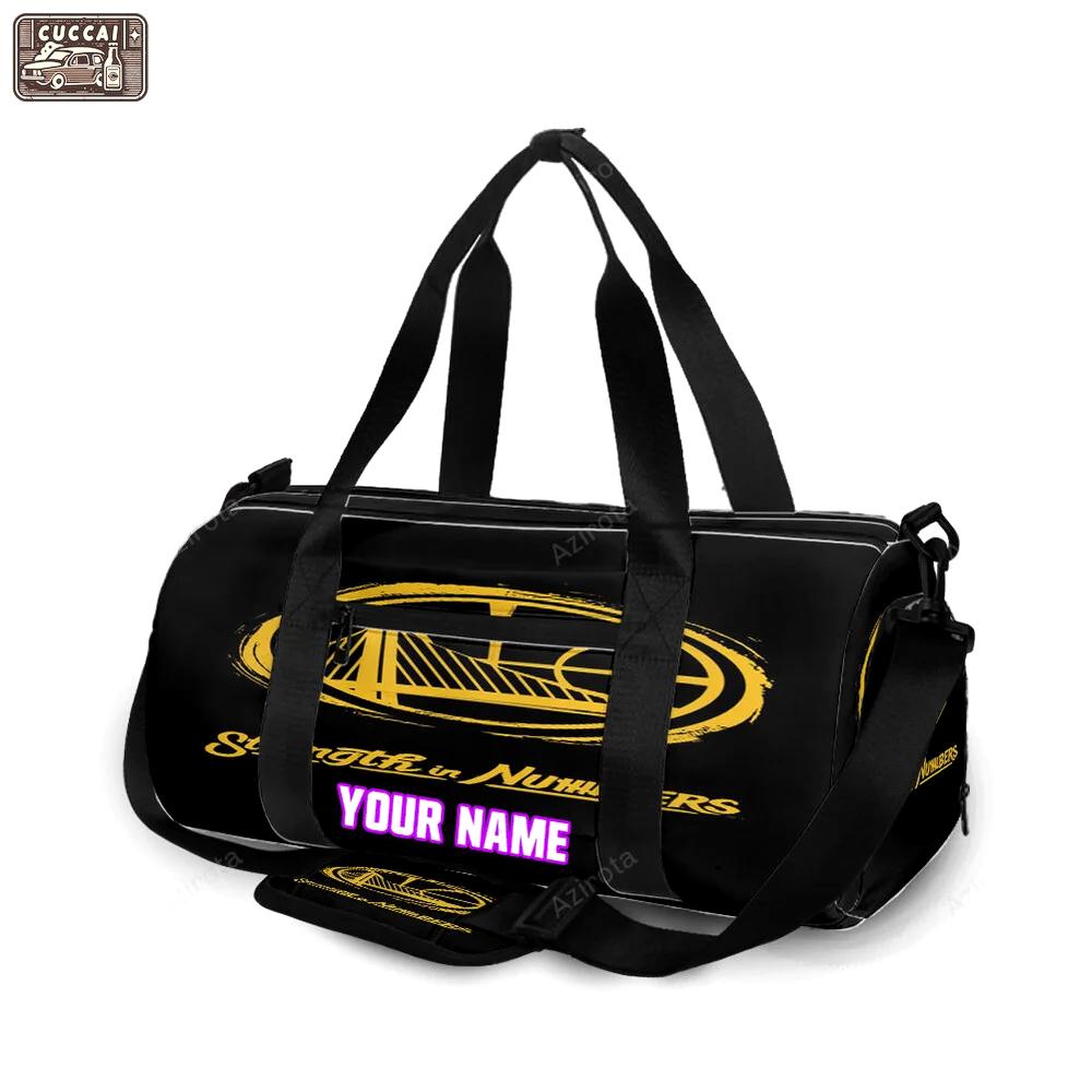 Golden state warriors strength in numbers personalized name travel bag gym bag 1228 Travel Bag