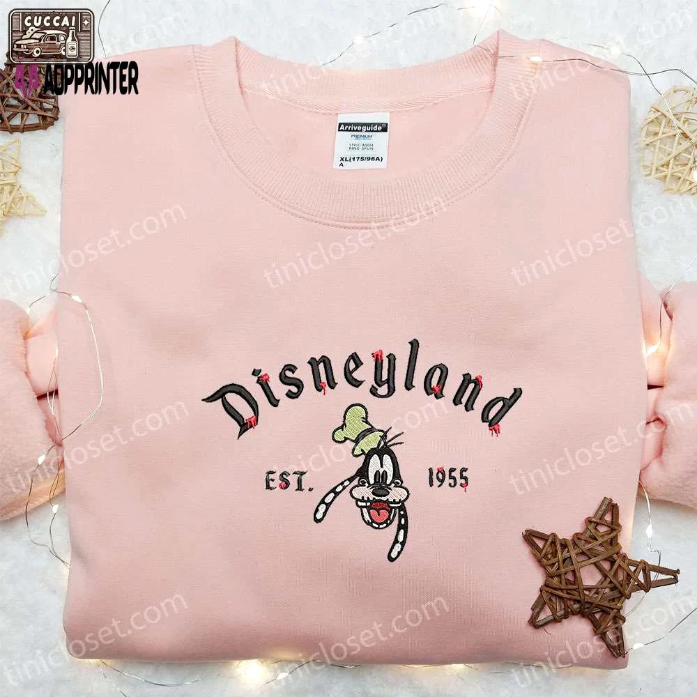 Goofy disneyland est 1955 & disney halloween embroidered shirt: best costume t-shirt ideas Embroidered Shirt