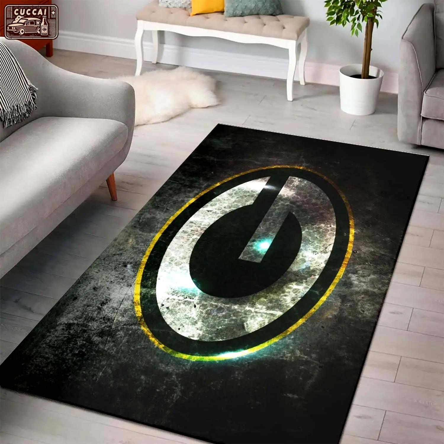 Green bay packers nfl football carpet living room rug regtangle carpet v1506 Rectangle Rug
