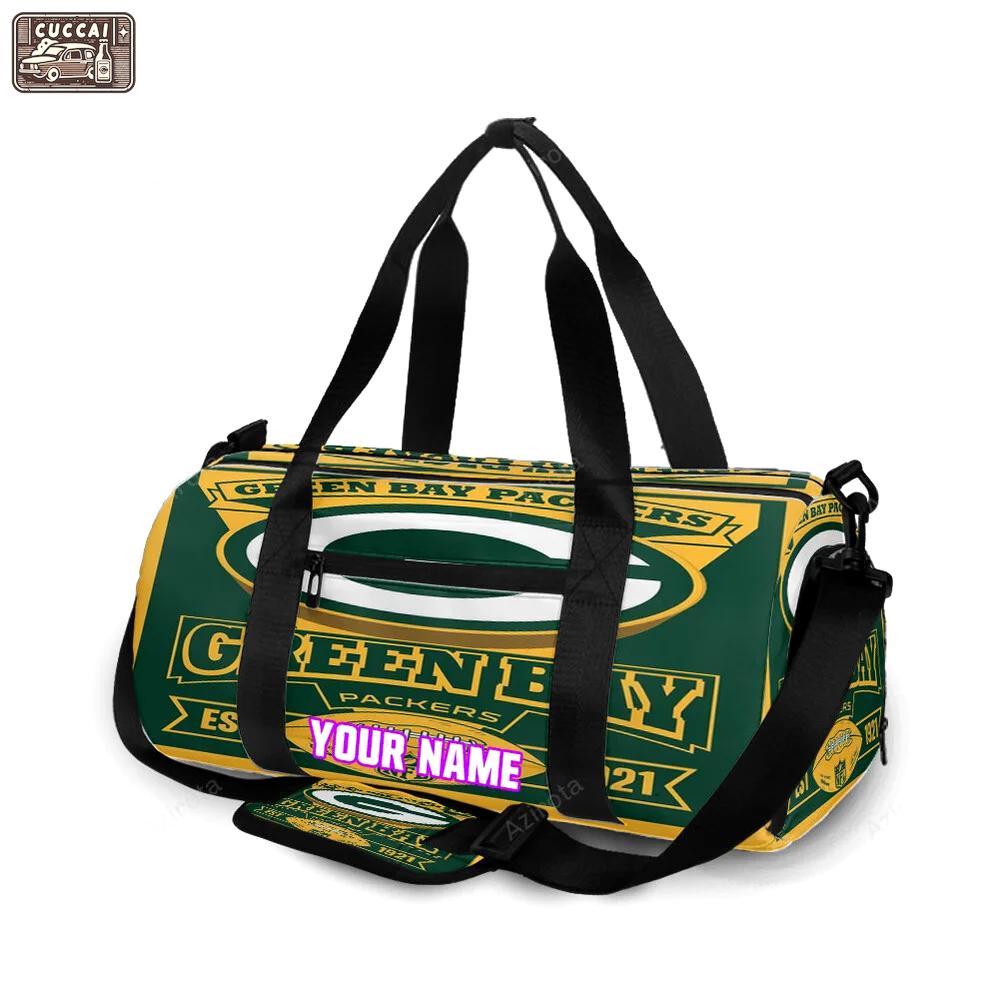Green bay packers poster est 1921 personalized name travel bag gym bag 694 Travel Bag