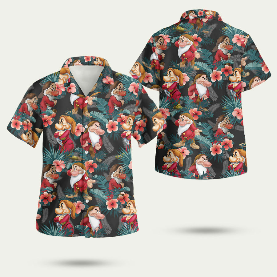 Grumpy disney hawaiian shirt Hawaii Shirt Shorts & Flip Flops