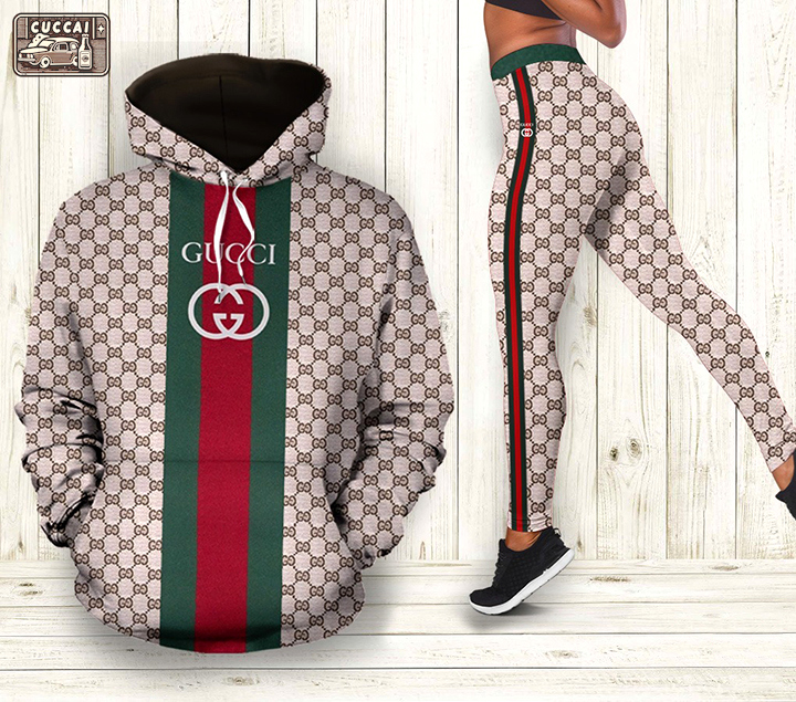 Gucci 3d all over print hoodie leggings set 186 hcst 16 Hoodie Leggings Set