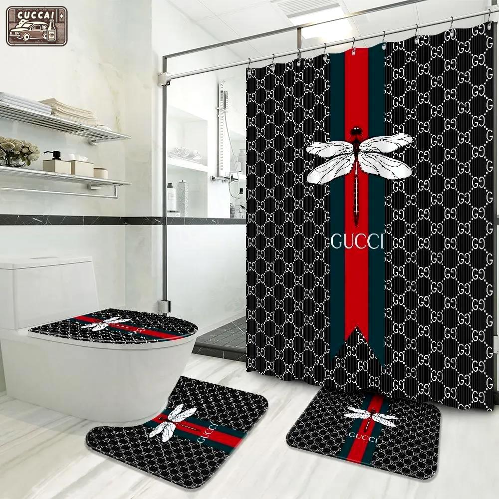 Gucci bath mat home decor hypebeast luxury fashion brand bathroom sets Bathroom Set