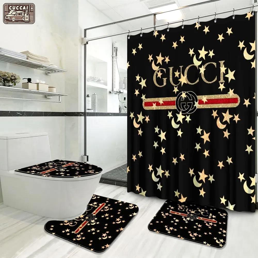 Gucci bathroom set home decor luxury fashion brand hypebeast bath mat Bathroom Set