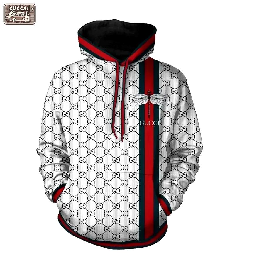 Gucci dragonfly unisex hoodie gucci logo hoodie for men women Hoodie 3D