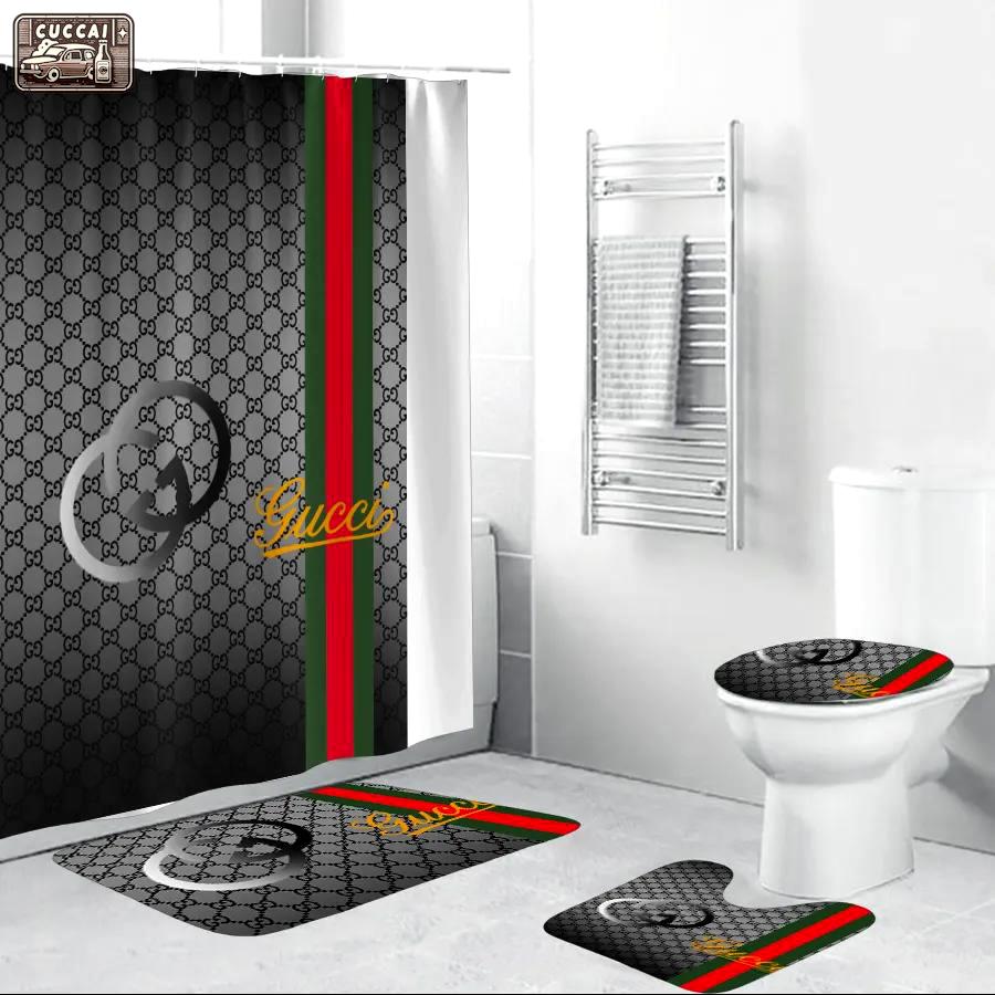 Gucci grey fashion luxury brand premium bathroom set home decor Bathroom Set