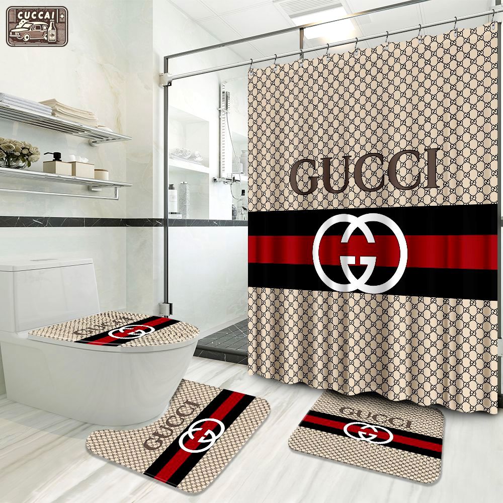 Gucci hot luxury brand logo premium bathroom set home decor Bathroom Set