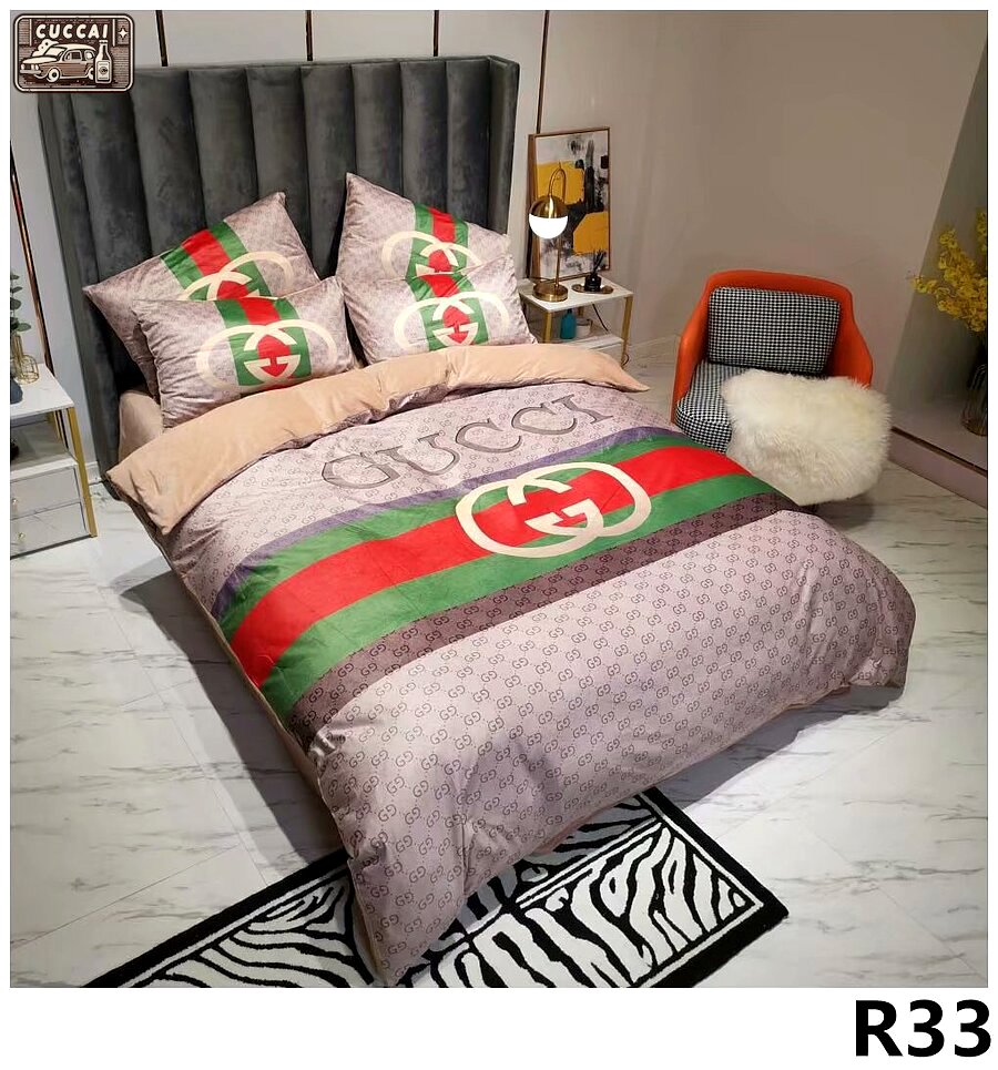 Gucci logo type 1567 Bedding Sets sheets luxury ideas covers home decor blankets bedclothes bedspread duvet hyperbeast Bedroom premium fashion brand bed linen