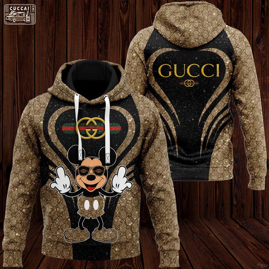Gucciickeyouse unisex hoodie hot 2023 foren womenuxury brand clothing clothes disney gifts Zipper Hoodie 3D
