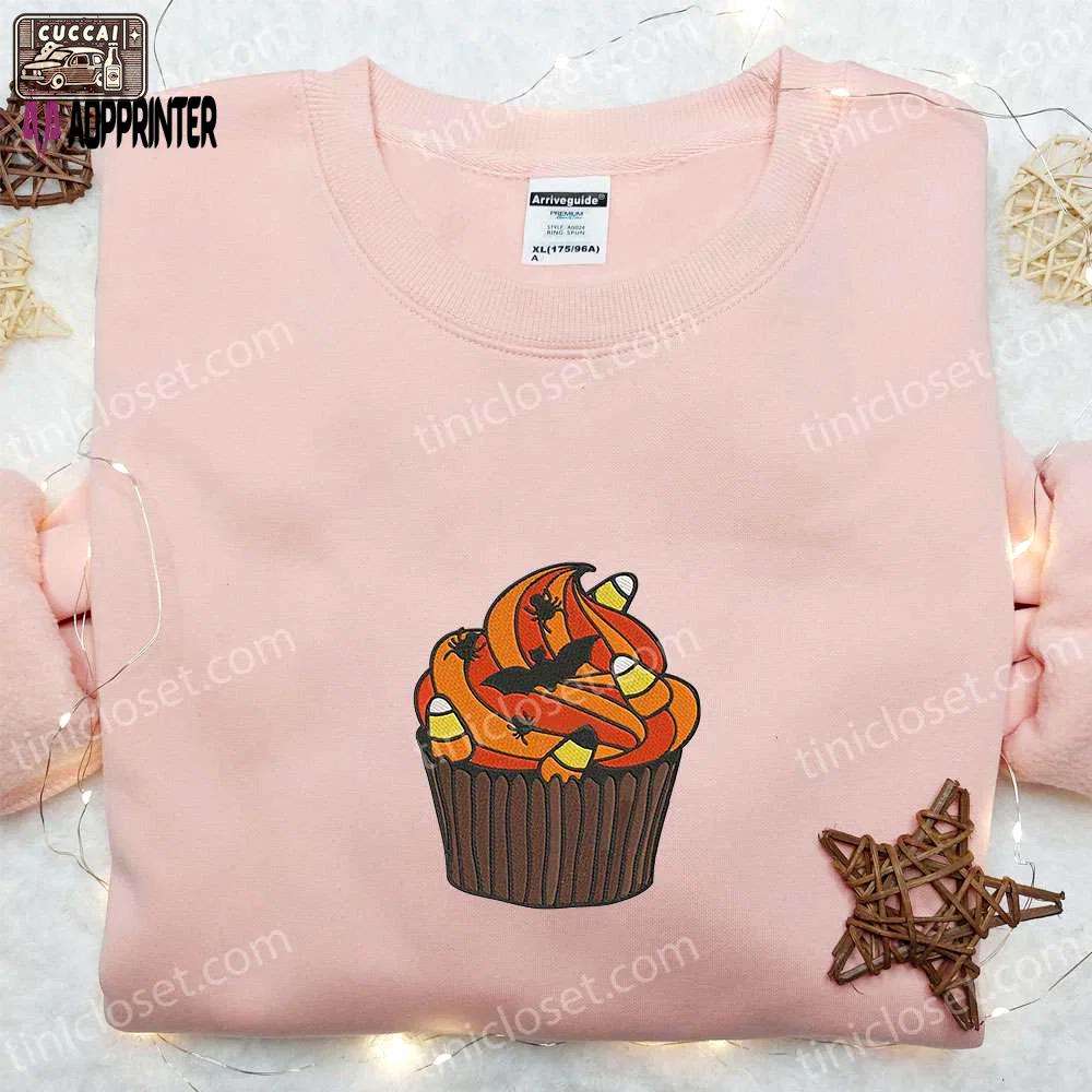 Halloween cupcake sweatshirt & hoodie: best gift ideas Embroidered Shirt