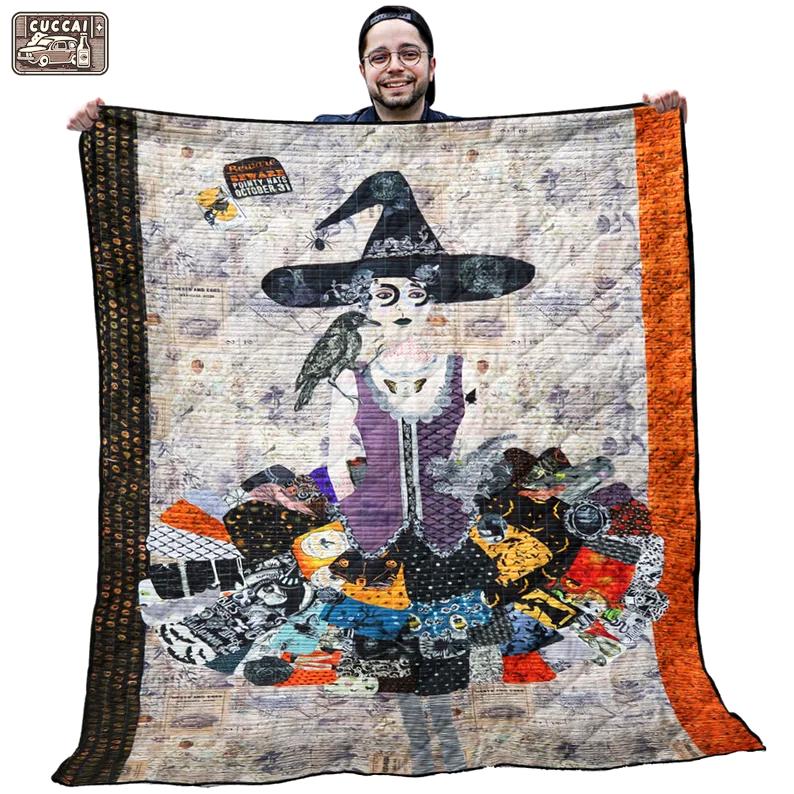 Halloween decorations halloween witch hur24189 3d customized quilt camli2307 Quilt Blanket