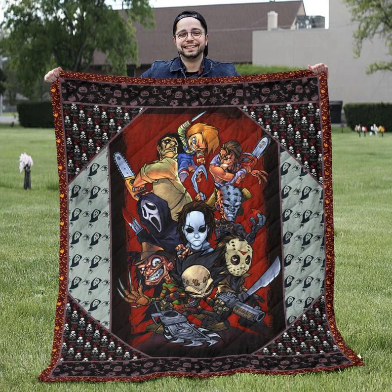 Halloween decorations horror halloween quilt Quilt Blanket