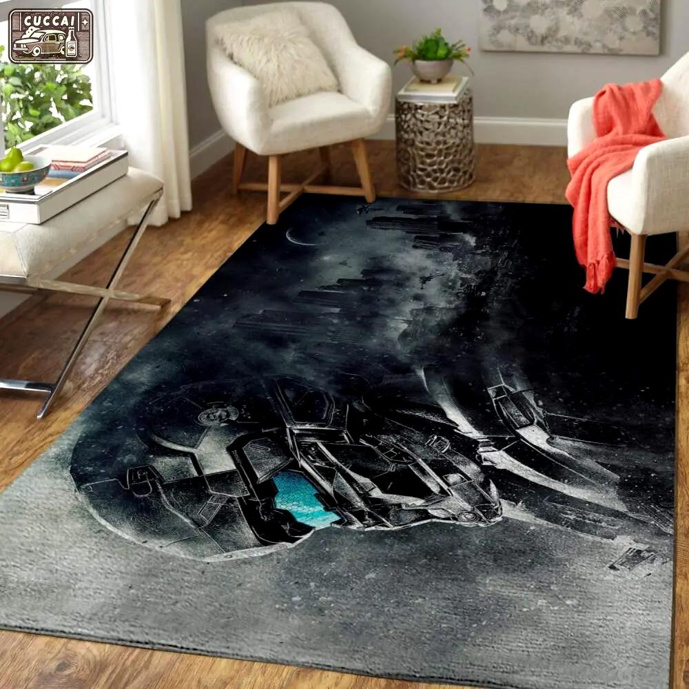 Halo area rug gaming Rectangle Rug