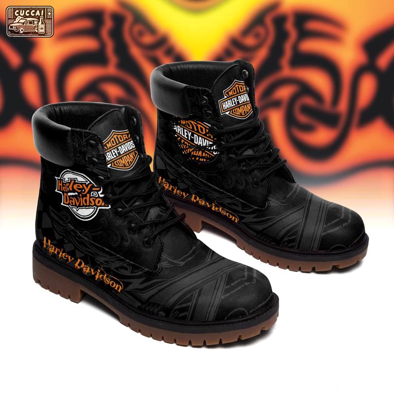 Harley davidson form timboots hot 2023 best gift for fans Timboots Shoes