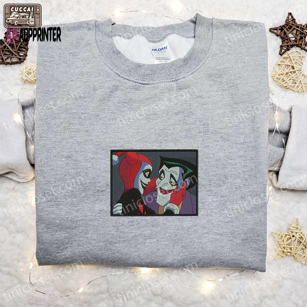 Harley quinn halloween embroidered shirt: best gift for halloween lovers Embroidered Shirt