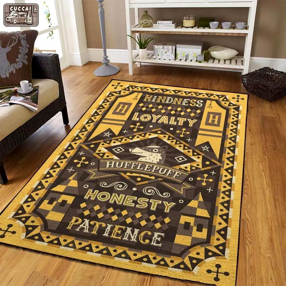 Harry potter hufflepuff house movie area rug living room 200305136 Rectangle Rug