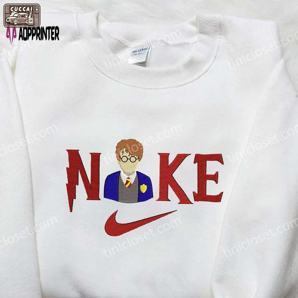 Harry potter x nike embroidered shirt: movie-inspired nike shirt for fans Embroidered Shirt