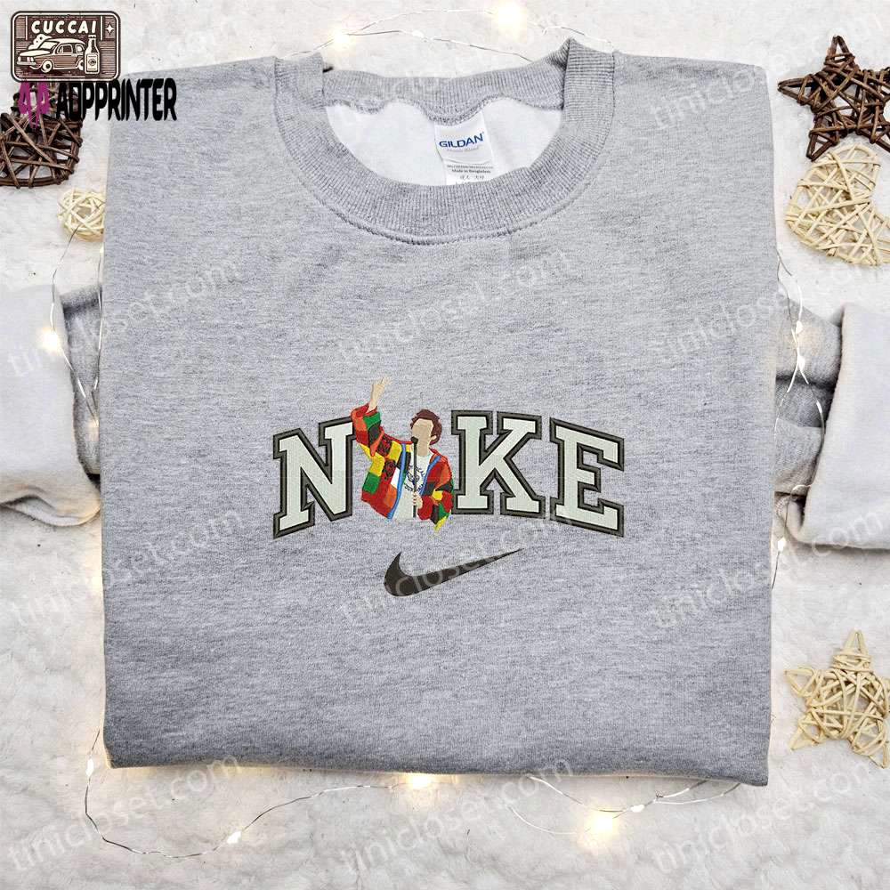 Harry styles x nike celebrity embroidered shirt – perfect nike inspired gift for family Embroidered Shirt