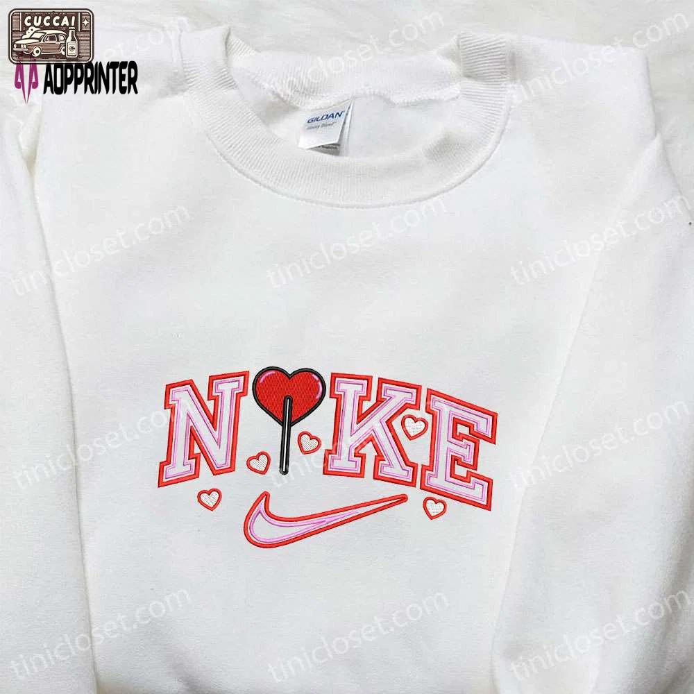 Heart x nike embroidered sweatshirt – best valentine s day gift ideas Embroidered Shirt