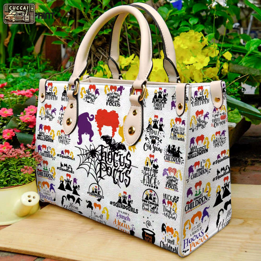 Hocus pocus leather handbag gift for women 4158 Women Leather Hand Bag