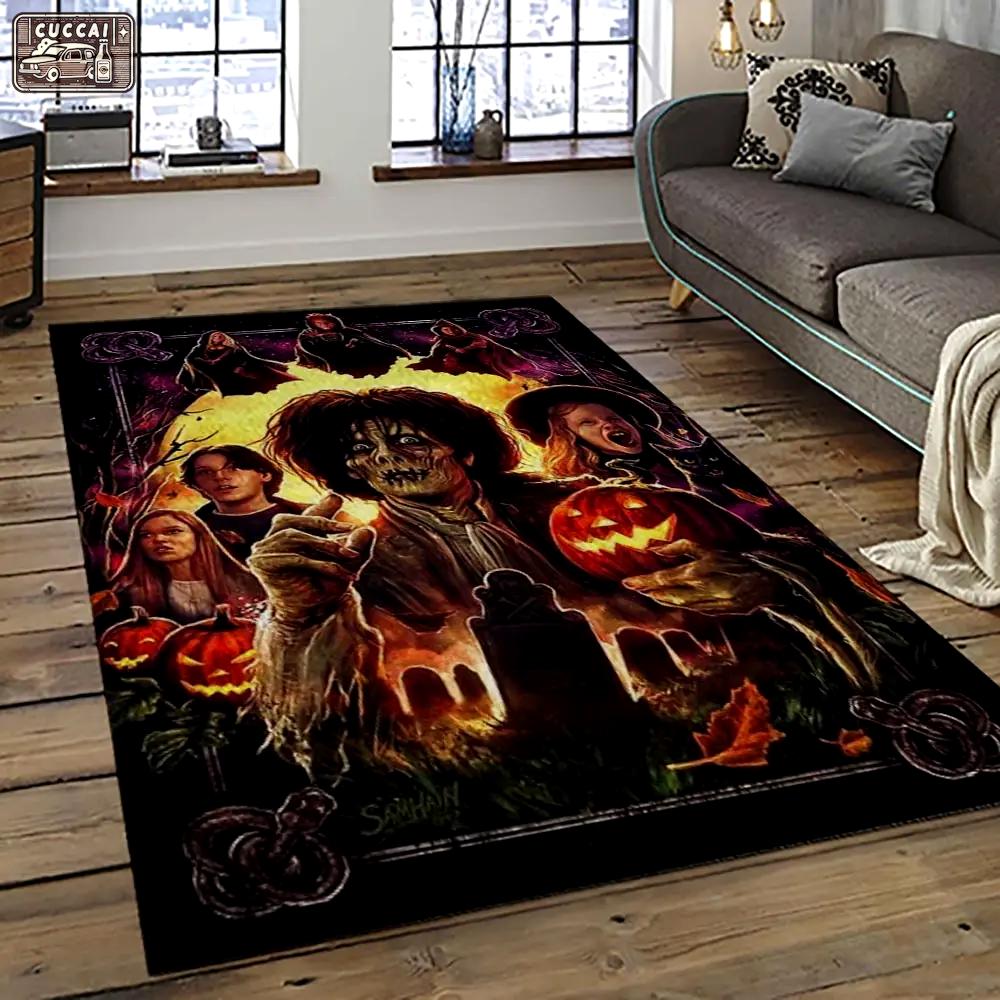 Hocus pocus supernatural comedy film movie carpet area rug home decor halloween gift best present for friends hps45 Rectangle Rug