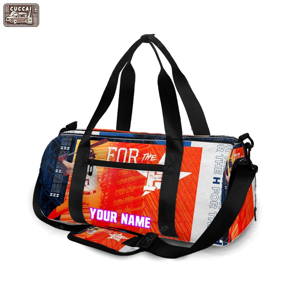 Houston astros jose altuve 27 v6 personalized name travel bag gym bag 7 Travel Bag