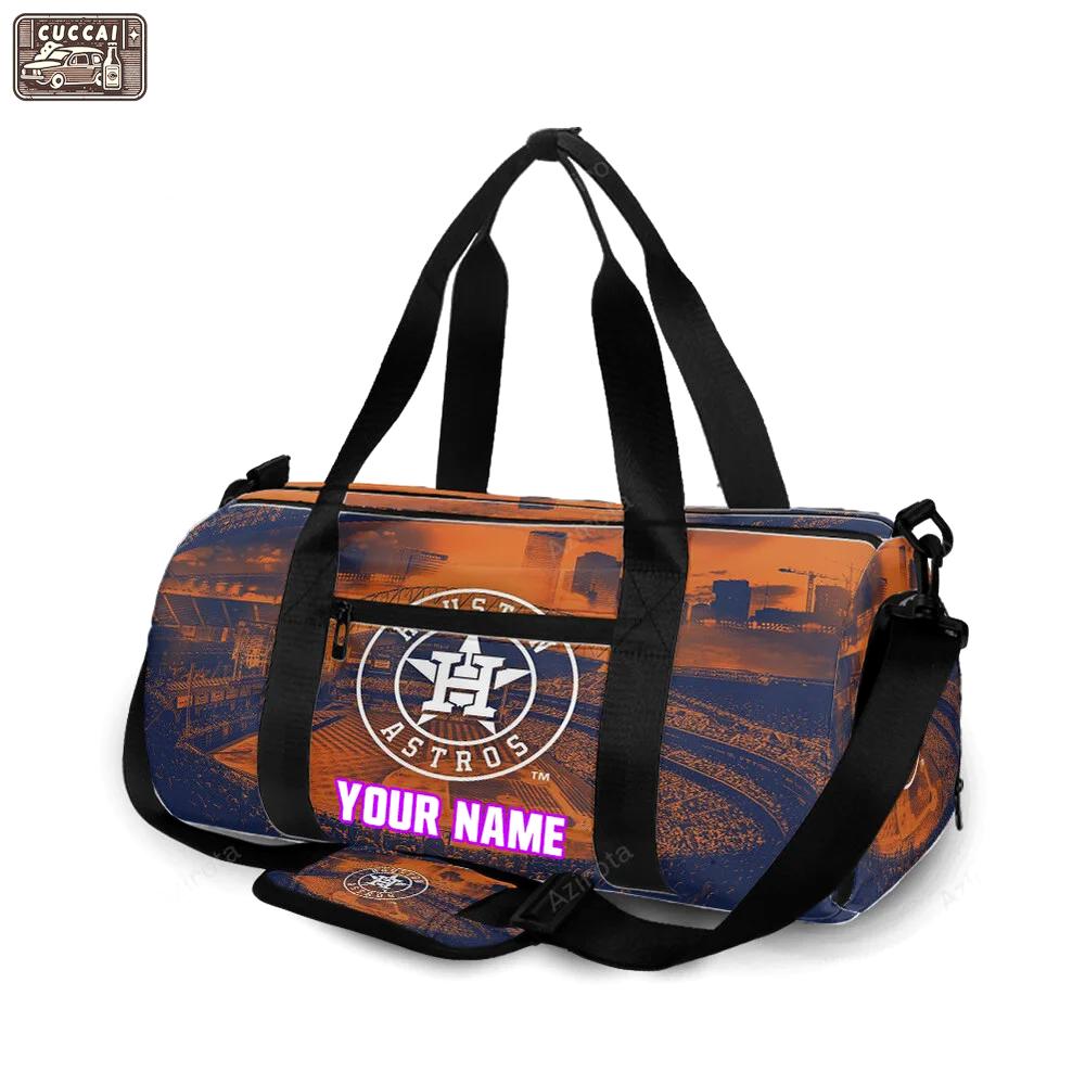 Houston astros stadium personalized name travel bag gym bag 1155 Travel Bag