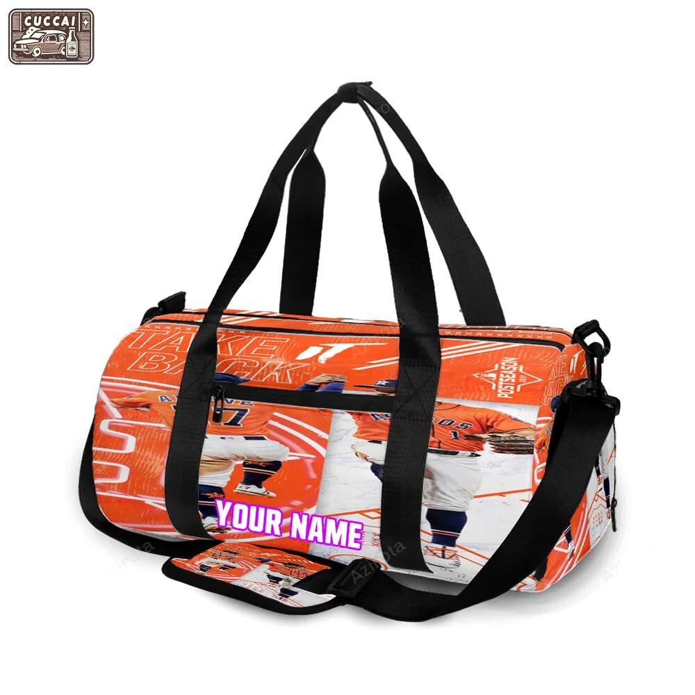 Houston astros team take back personalized name travel bag gym bag 1146 Travel Bag