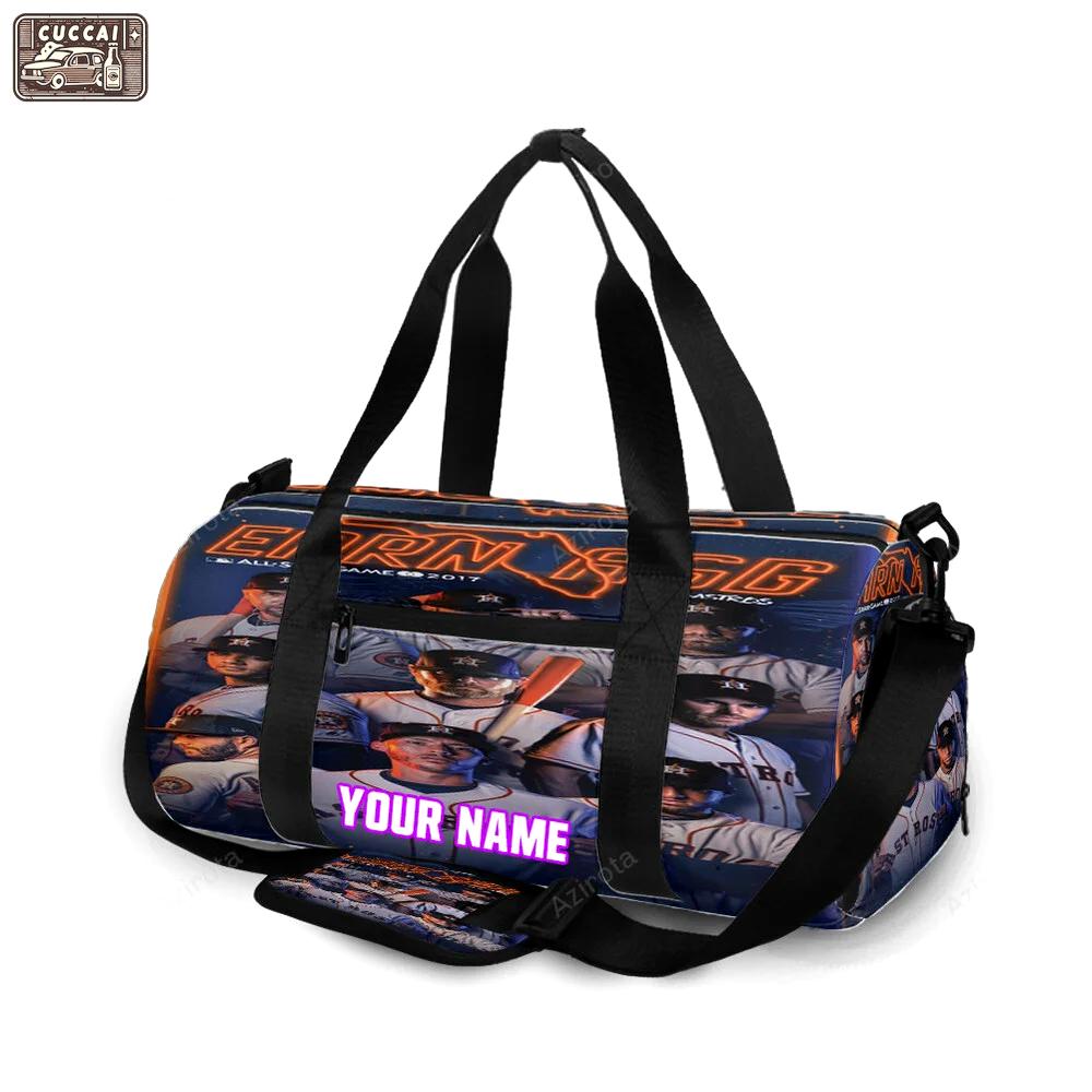 Houston astros team v2 personalized name travel bag gym bag 126 Travel Bag